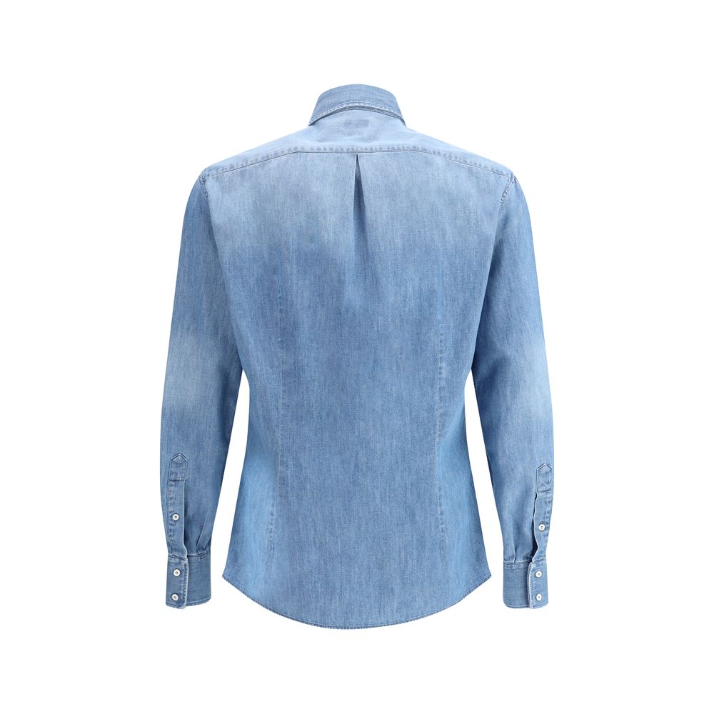 Brunello Cucinelli Denim-Hemd