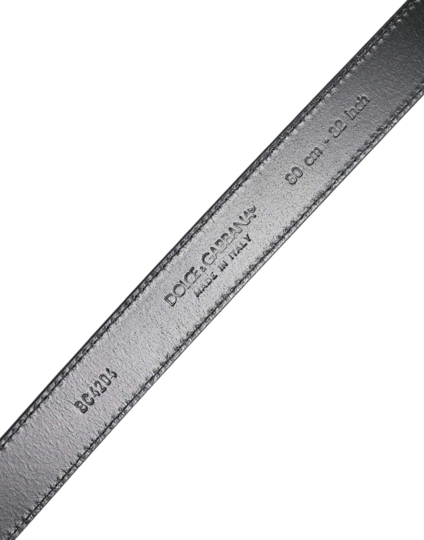 Dolce & Gabbana Blauer Leder-Klassiker Metall DG Logo Schnalle Gürtel