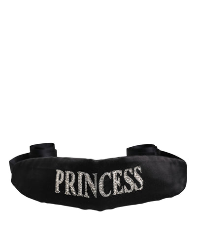 Dolce & Gabbana Schwarzer Prinzessin Fantasy geflochtener Taillengürtel