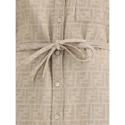 Fendi Chambray-Kleid