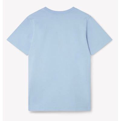 Casablanca T-Shirt aus blauer Baumwolle