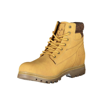 Carrera Gelber Polyester-Stiefel