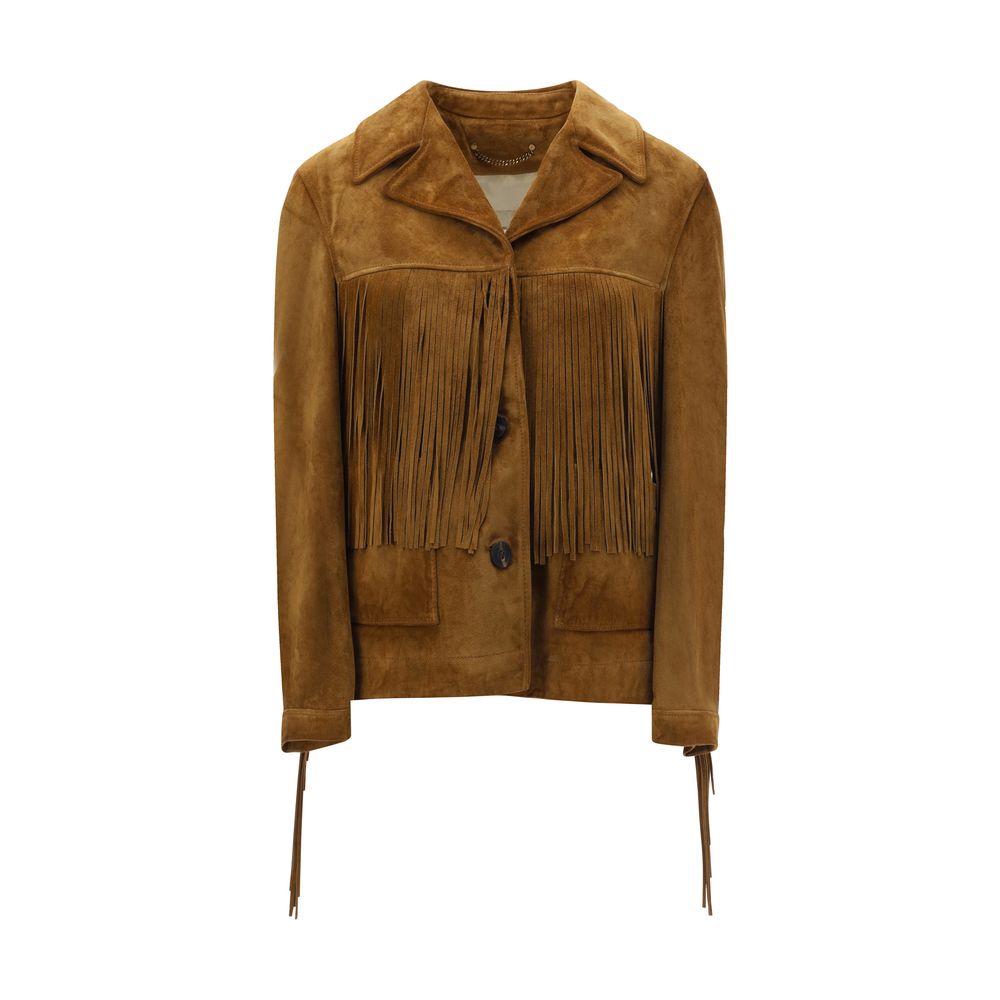 Golden Goose Wildlederjacke mit Fransen