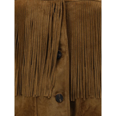 Golden Goose Wildlederjacke mit Fransen