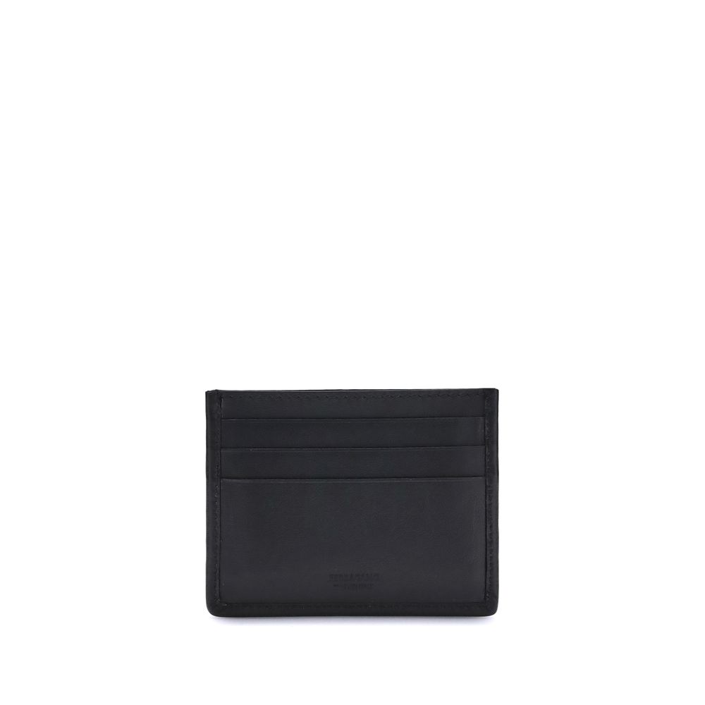 Ferragamo Gewebtes Gancini-Kartenetui