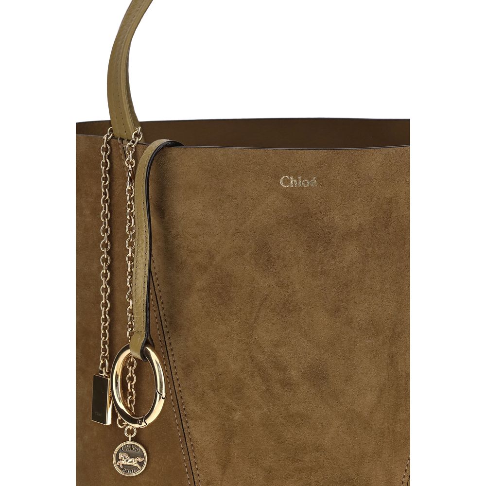 Chloé Wildleder Spin Tote Bag