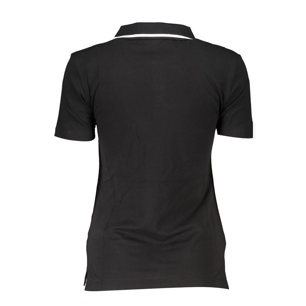 Fila Schwarzes Baumwoll-Poloshirt