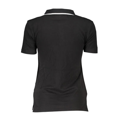 Fila Schwarzes Baumwoll-Poloshirt