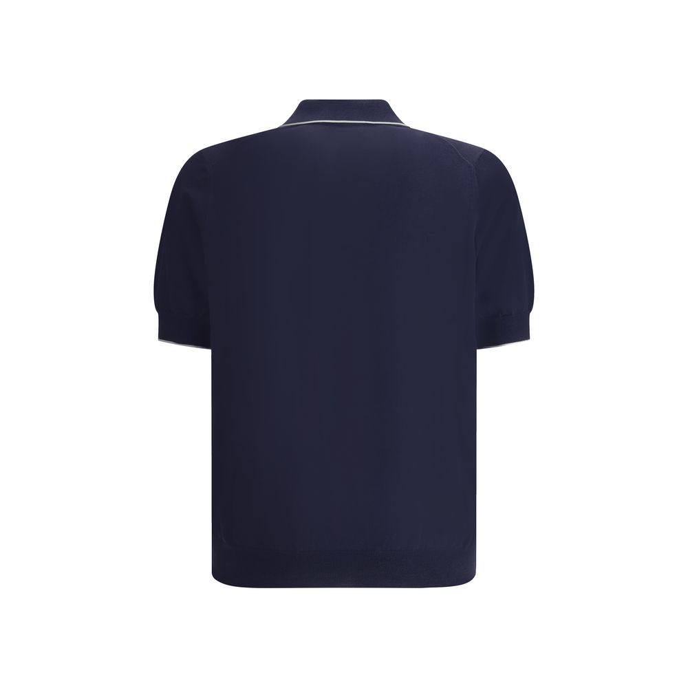 Brunello Cucinelli Polohemd mit Tasche