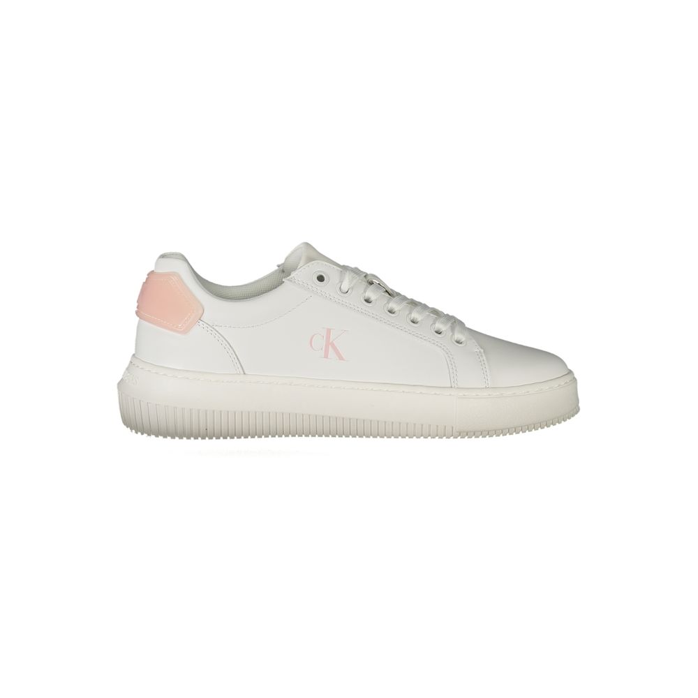 Calvin Klein Weißes Leder Damen Sneaker