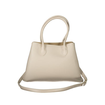 Mario Valentino Beige Polyethylen Frauen Handtasche