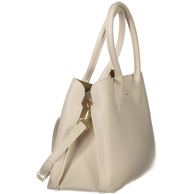 Mario Valentino Beige Polyethylen Frauen Handtasche