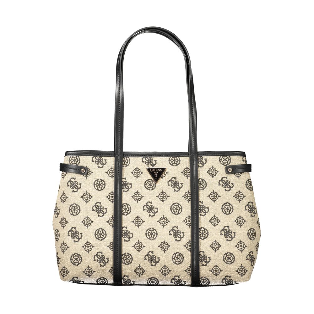 Guess Jeans Beige Baumwolle Frauen Handtasche