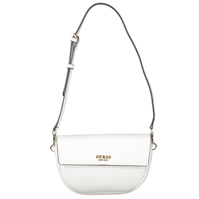 Guess Jeans Weiß Polyethylen Frauen Handtasche