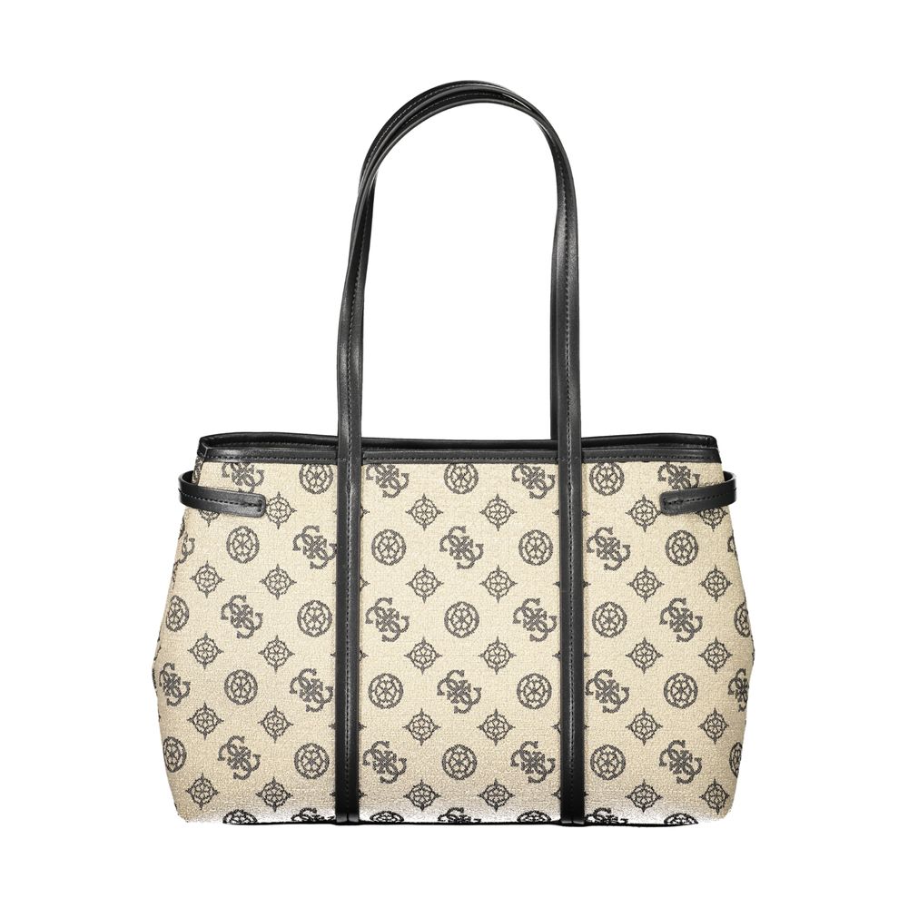 Guess Jeans Beige Baumwolle Frauen Handtasche