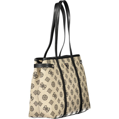 Guess Jeans Beige Baumwolle Frauen Handtasche