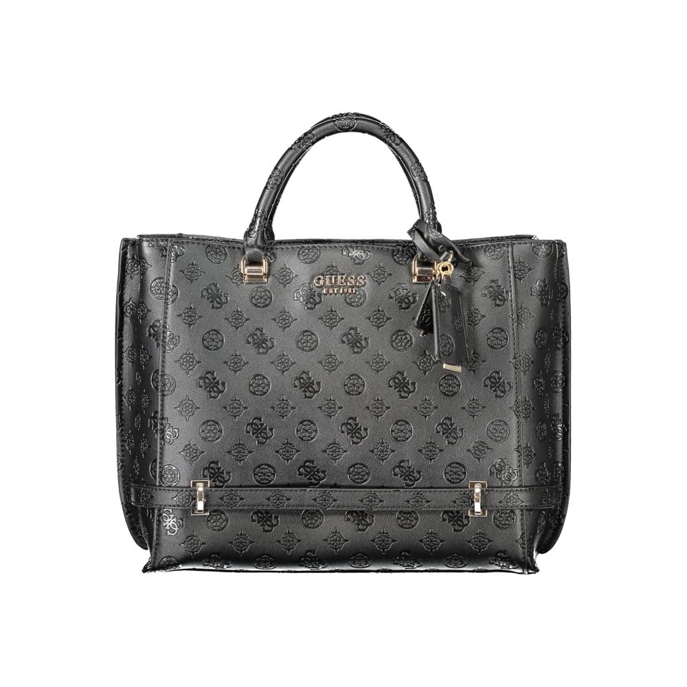 Guess Jeans Schwarz Polyethylen Frauen Handtasche