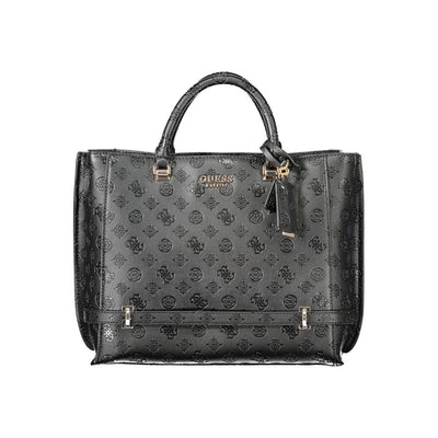 Guess Jeans Schwarz Polyethylen Frauen Handtasche