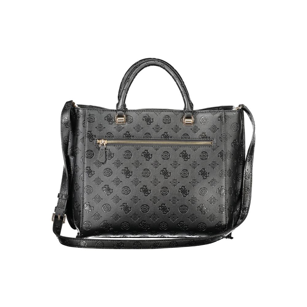 Guess Jeans Schwarz Polyethylen Frauen Handtasche