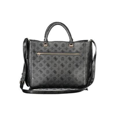 Guess Jeans Schwarz Polyethylen Frauen Handtasche