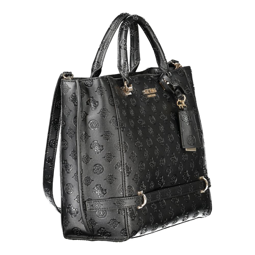 Guess Jeans Schwarz Polyethylen Frauen Handtasche