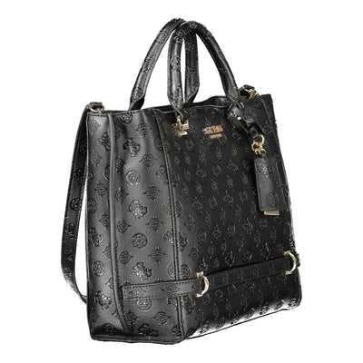 Guess Jeans Schwarz Polyethylen Frauen Handtasche
