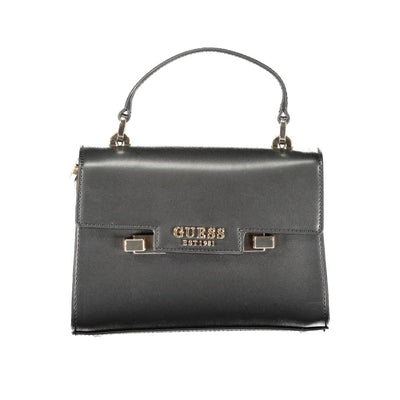 Guess Jeans Schwarz Polyethylen Frauen Handtasche
