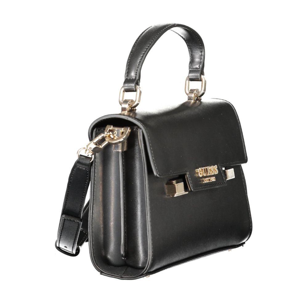 Guess Jeans Schwarz Polyethylen Frauen Handtasche