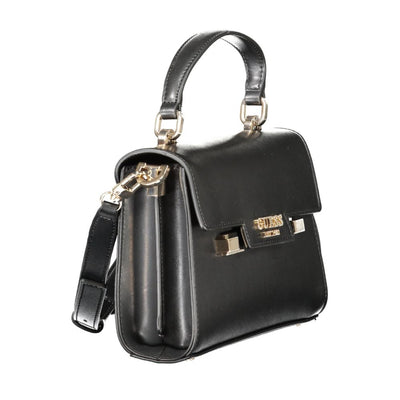 Guess Jeans Schwarz Polyethylen Frauen Handtasche