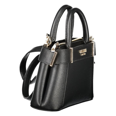 Guess Jeans Schwarz Polyethylen Frauen Handtasche