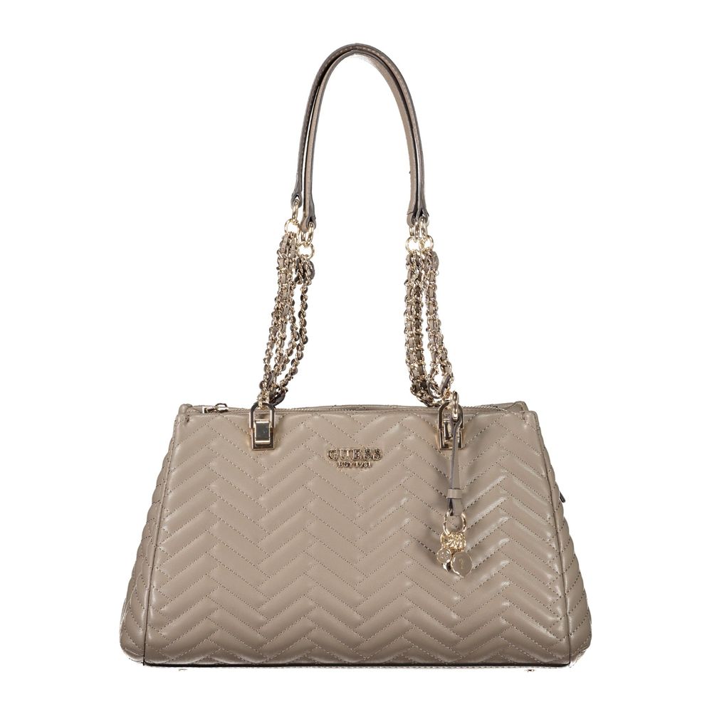 Guess Jeans Braun Polyethylen Frauen Handtasche