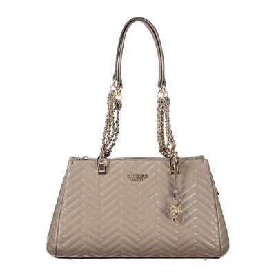 Guess Jeans Braun Polyethylen Frauen Handtasche