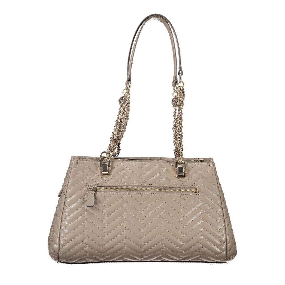 Guess Jeans Braun Polyethylen Frauen Handtasche