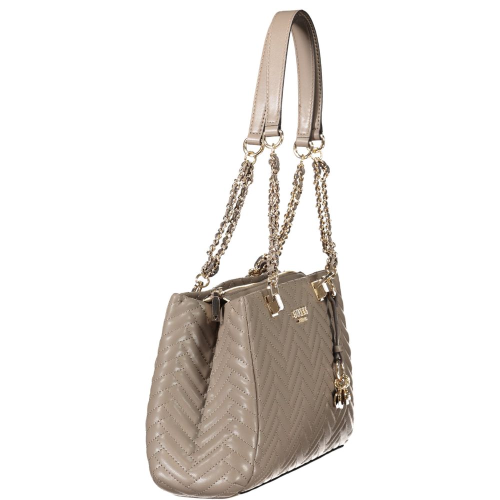 Guess Jeans Braun Polyethylen Frauen Handtasche