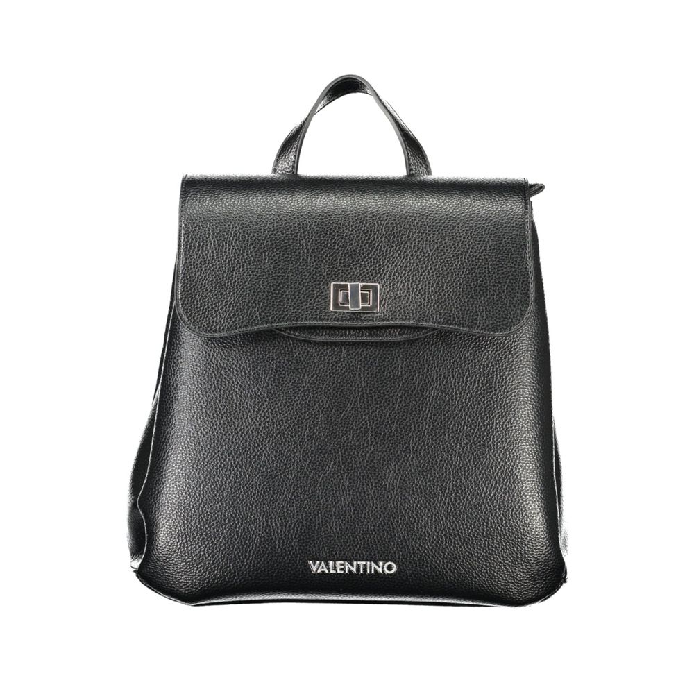 Mario Valentino Schwarzer Polyethylen-Rucksack für Frauen