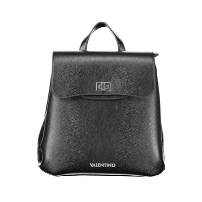 Mario Valentino Schwarzer Polyethylen-Rucksack für Frauen