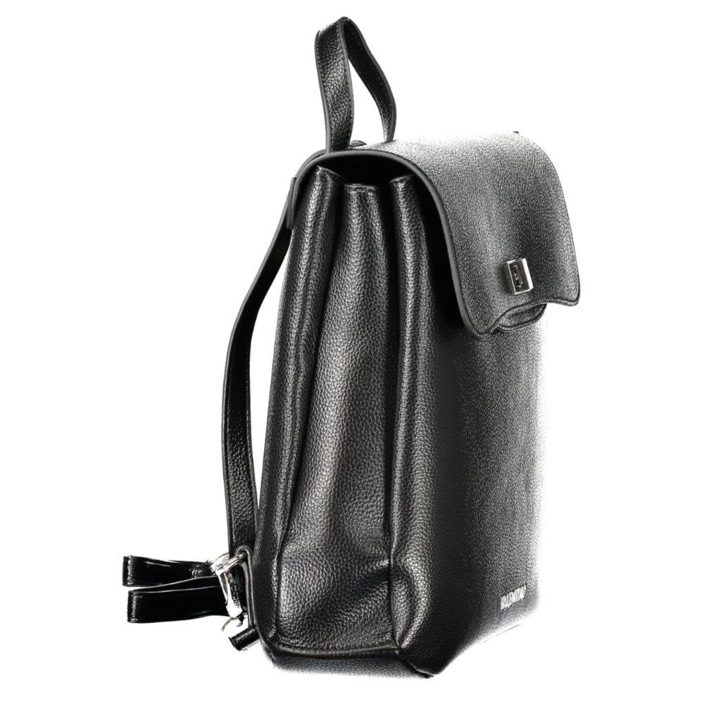 Mario Valentino Schwarzer Polyethylen-Rucksack für Frauen