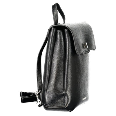 Mario Valentino Schwarzer Polyethylen-Rucksack für Frauen