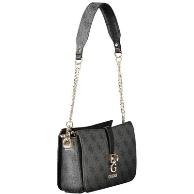 Guess Jeans Schwarz Polyethylen Frauen Handtasche