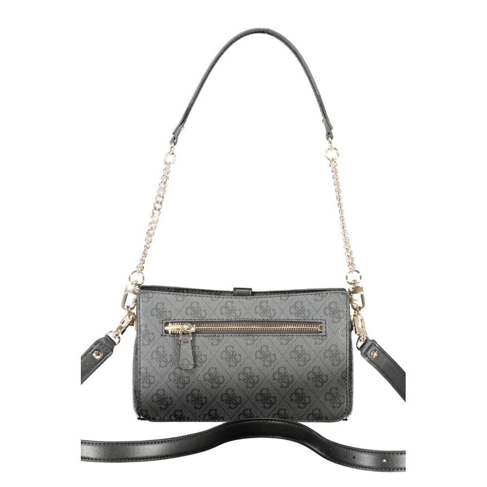 Guess Jeans Schwarz Polyethylen Frauen Handtasche