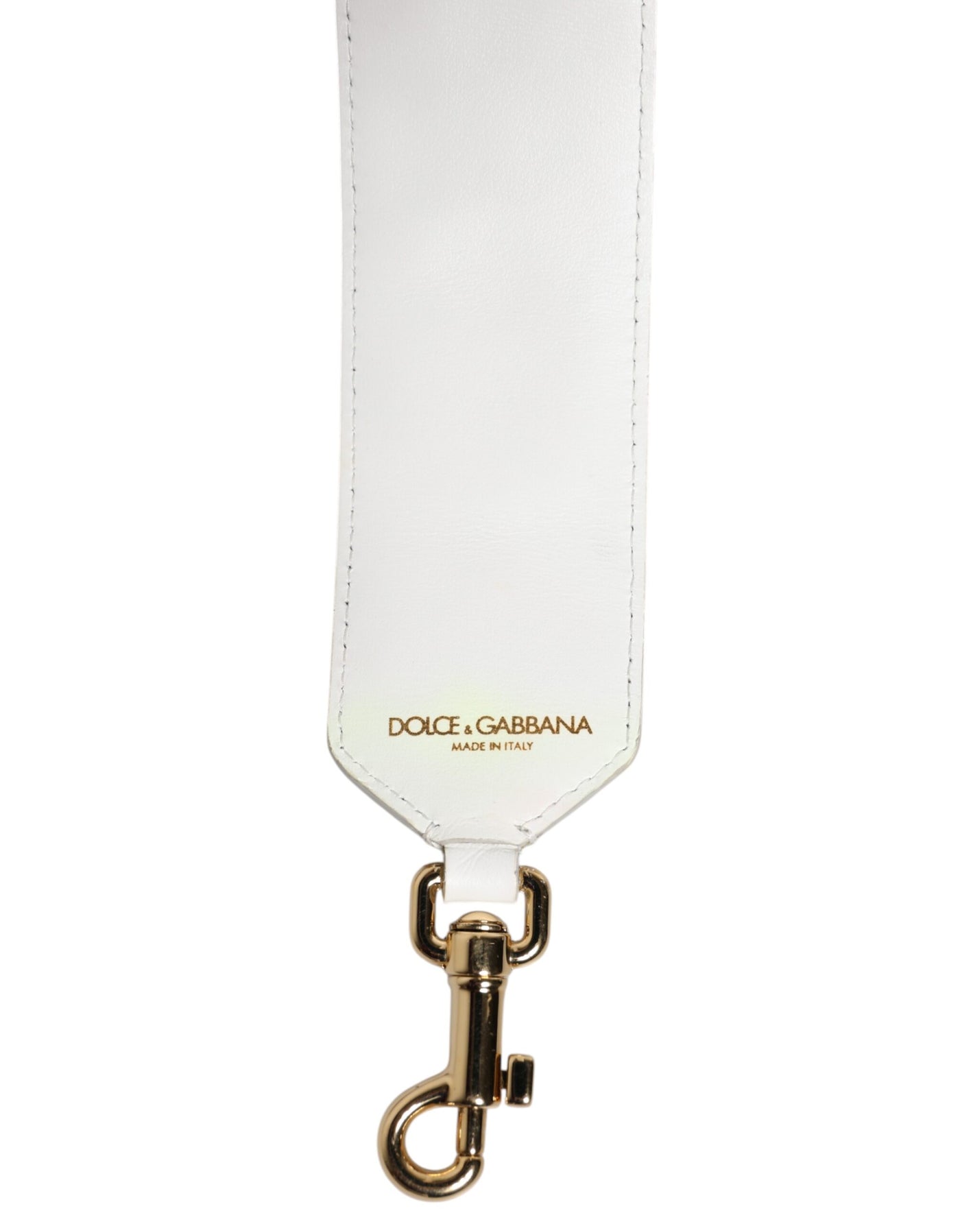 Dolce & Gabbana Weißes Kalbsleder Raffia besticktes Patchwork Schulterriemen