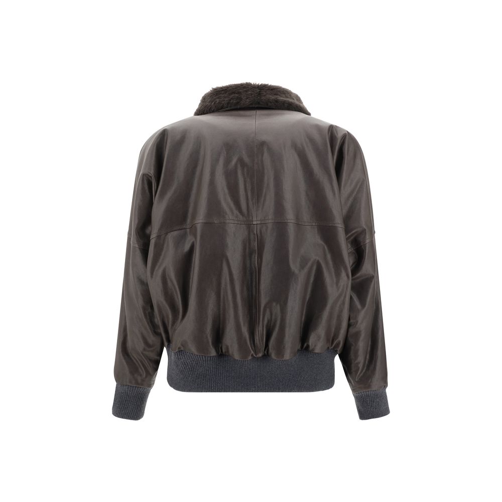 Brunello Cucinelli Lederjacke