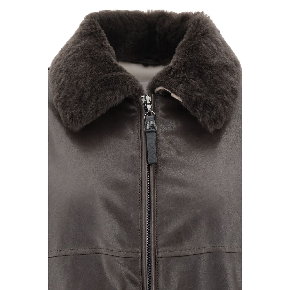Brunello Cucinelli Lederjacke