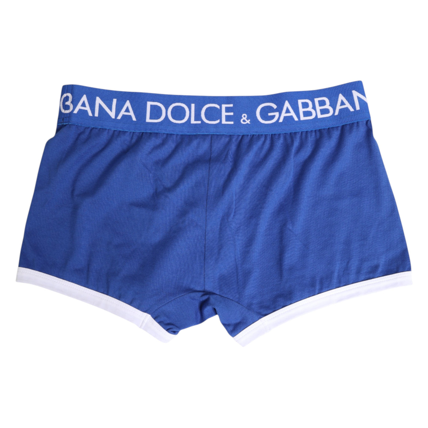 Dolce & Gabbana Blaue Cotton Stretch Regular Boxer Unterwäsche