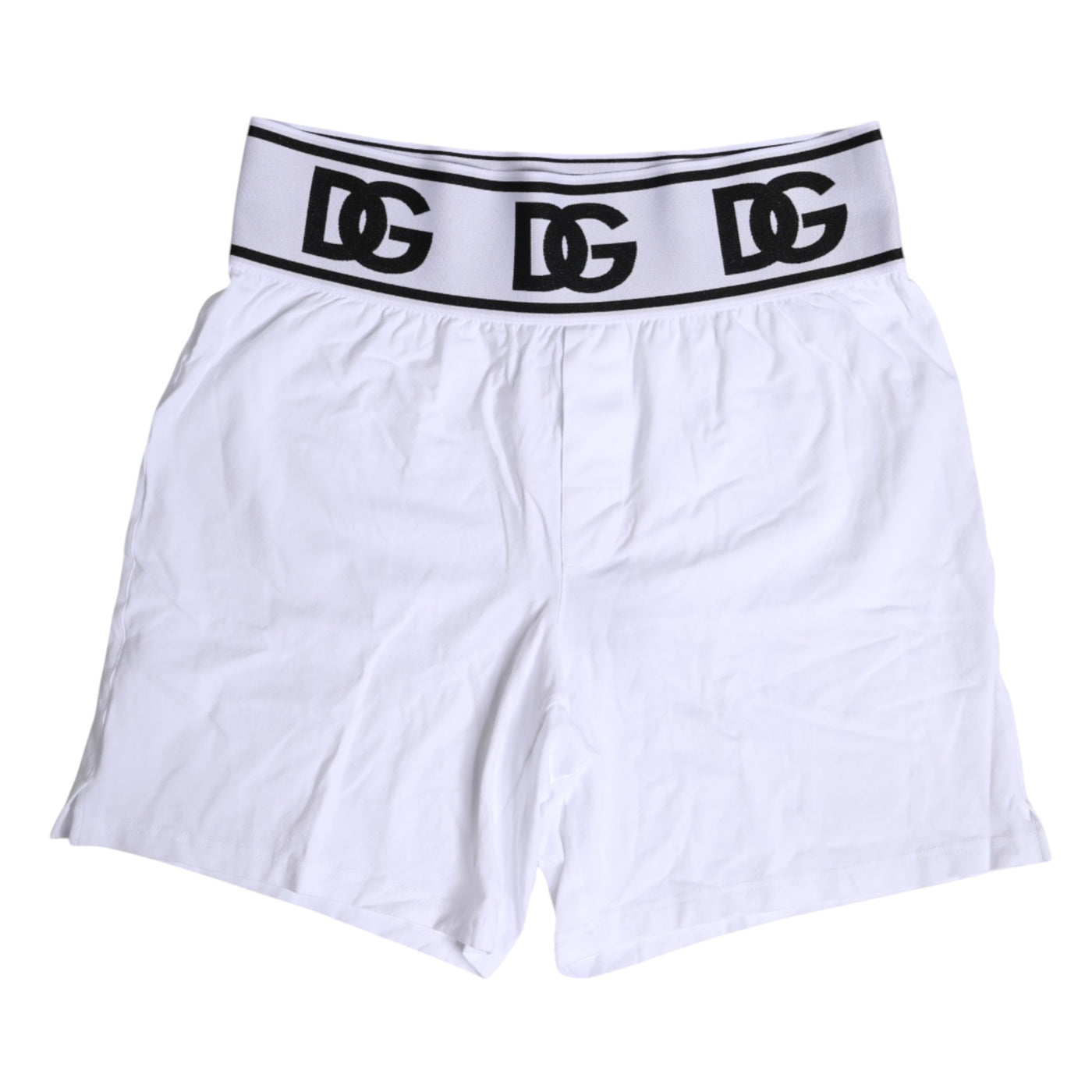Dolce & Gabbana Weiße Cotton Stretch Regular Boxer Unterwäsche