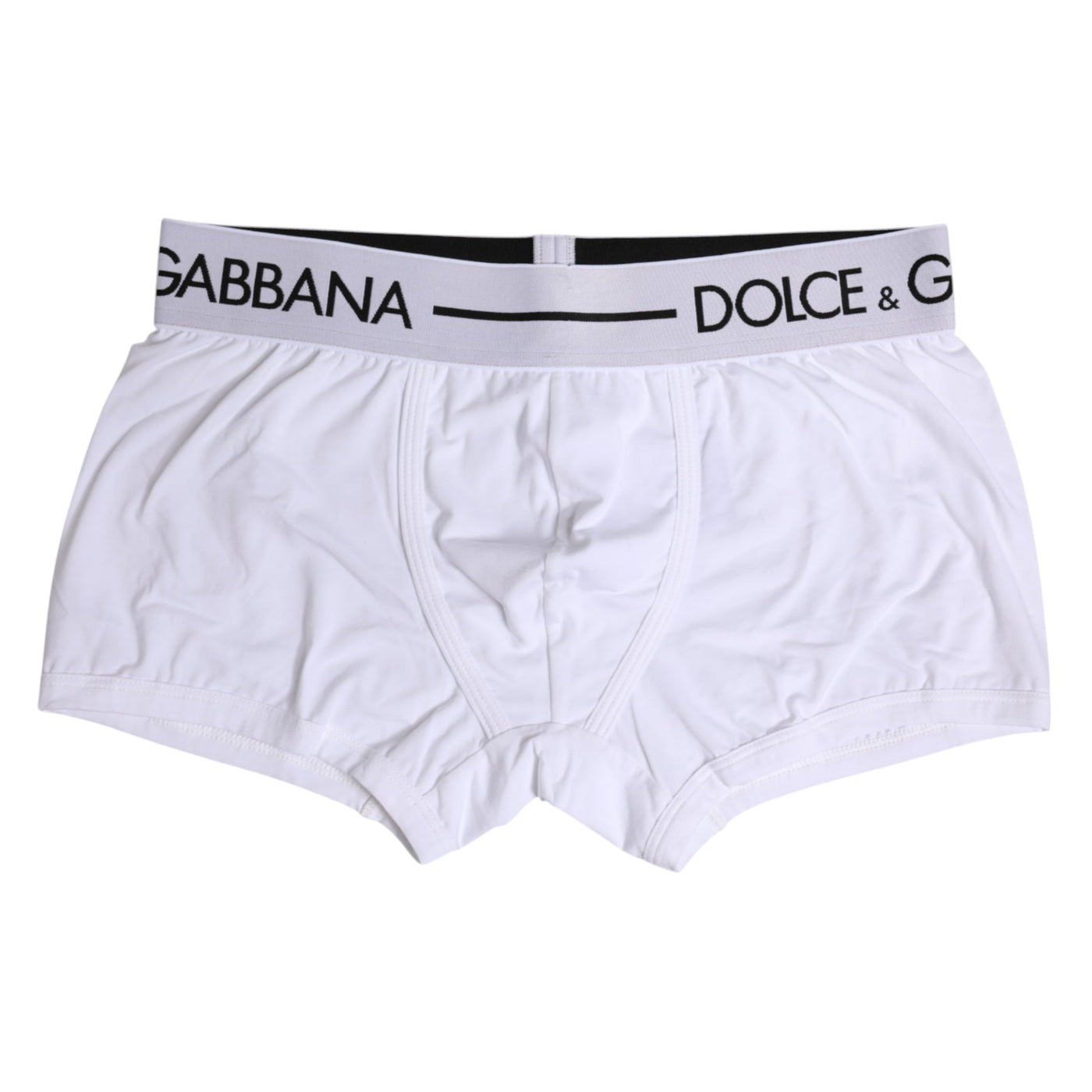 Dolce & Gabbana Weiße Cotton Stretch Regular Boxer Unterwäsche