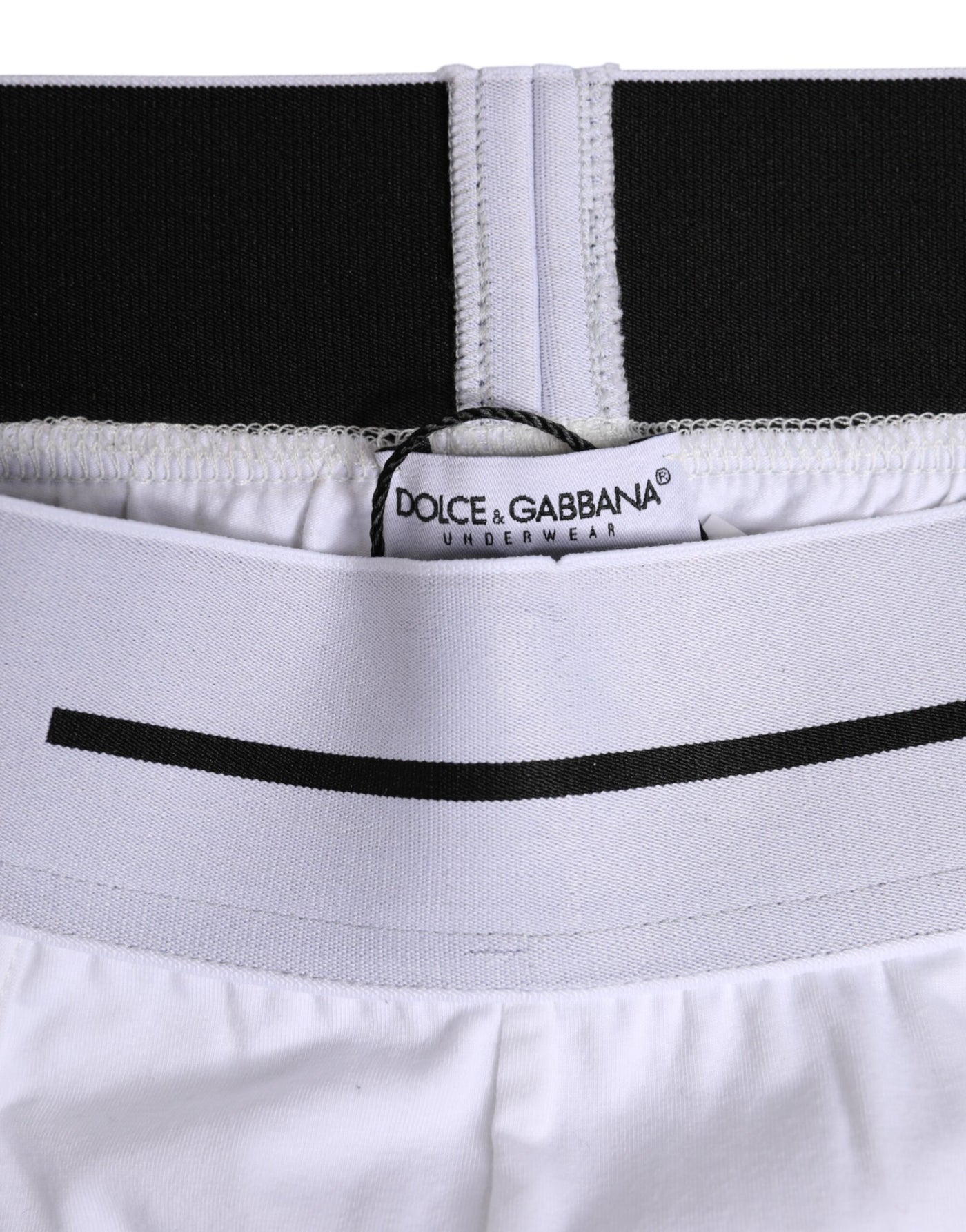 Dolce & Gabbana Weiße Cotton Stretch Regular Boxer Unterwäsche