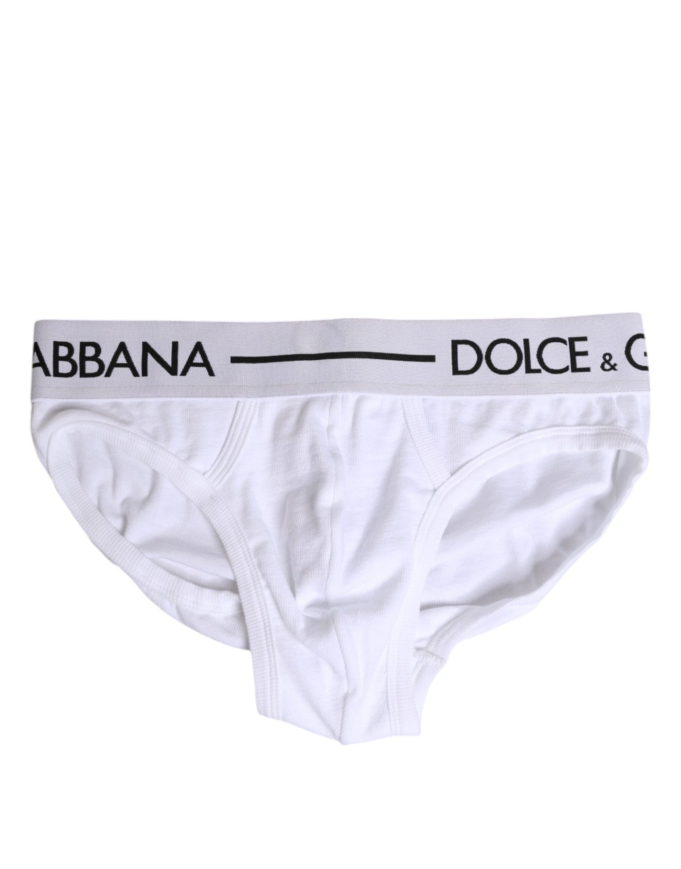Dolce & Gabbana Weißer Baumwoll-Stretch-Slip Regular Unterwäsche