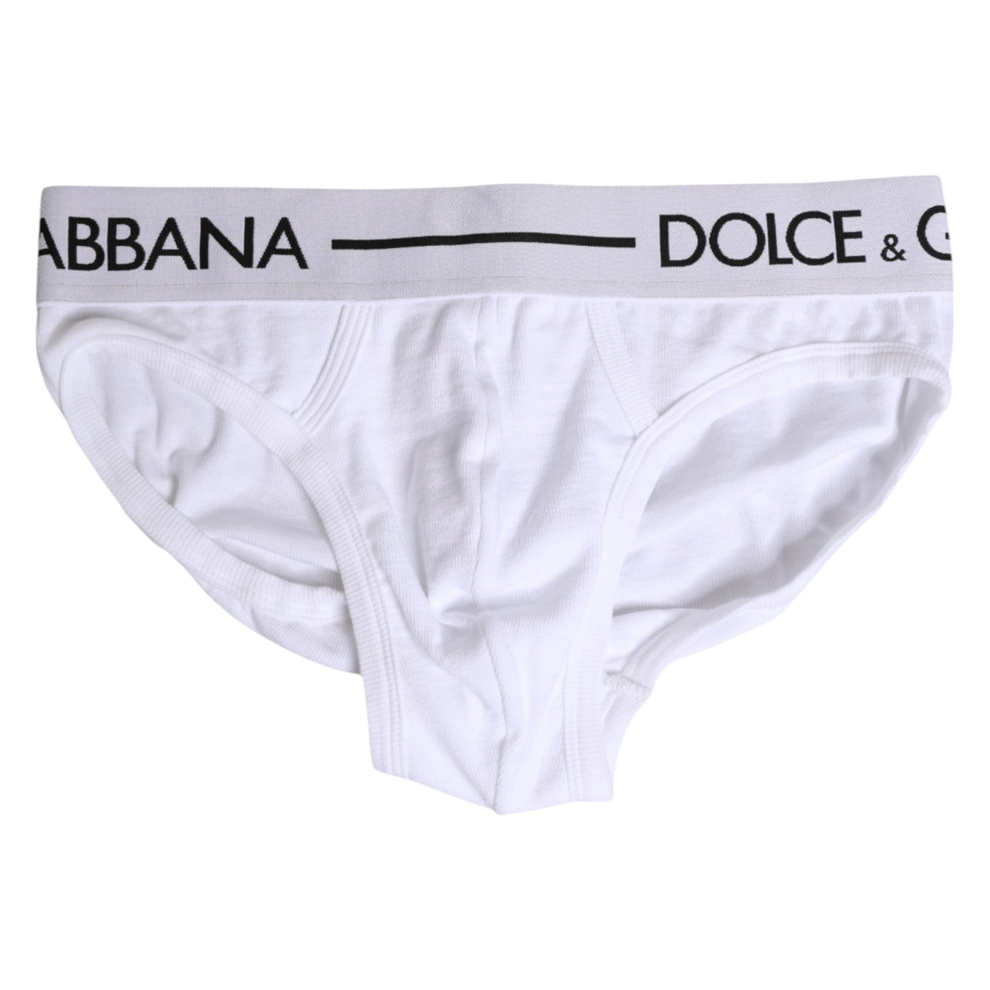 Dolce & Gabbana Weißer Baumwoll-Stretch-Slip Regular Unterwäsche