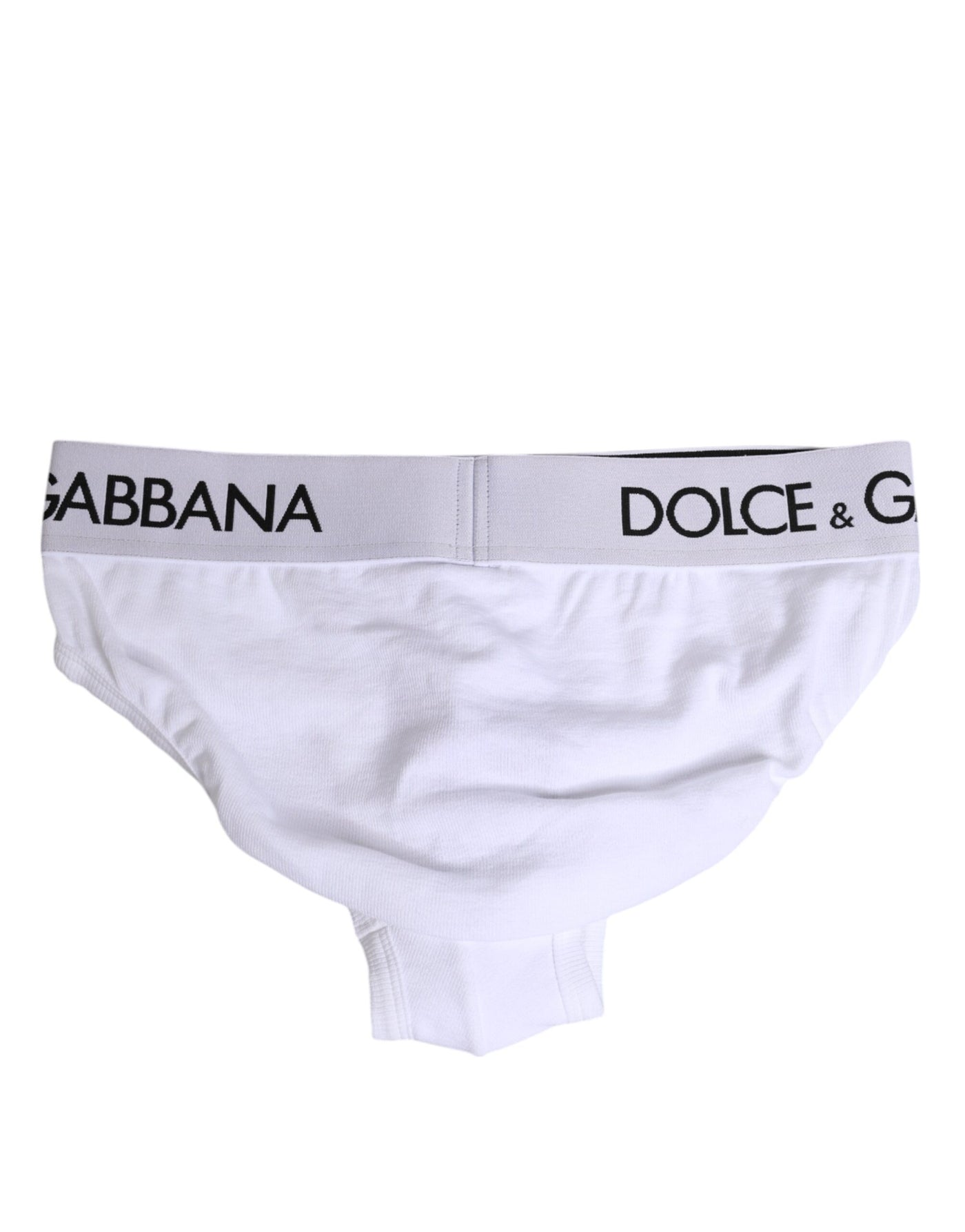 Dolce & Gabbana Weißer Baumwoll-Stretch-Slip Regular Unterwäsche